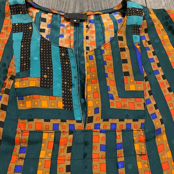 Anna Sui Silk Mini Dress Size 4 - Picture 3 of 8